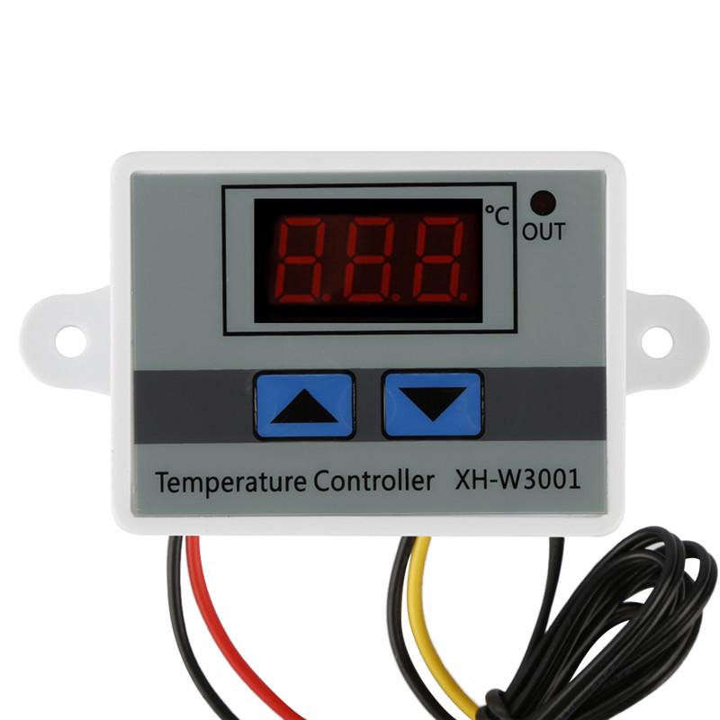 Tools 12V/ 24V/ 220V W3001 Digital LED Temperature Controller 10A