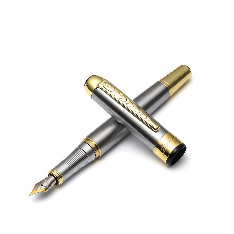 Cheap Gold Arrow Fountain Pen Jinhao 250 Vintage Silver Color Barrel