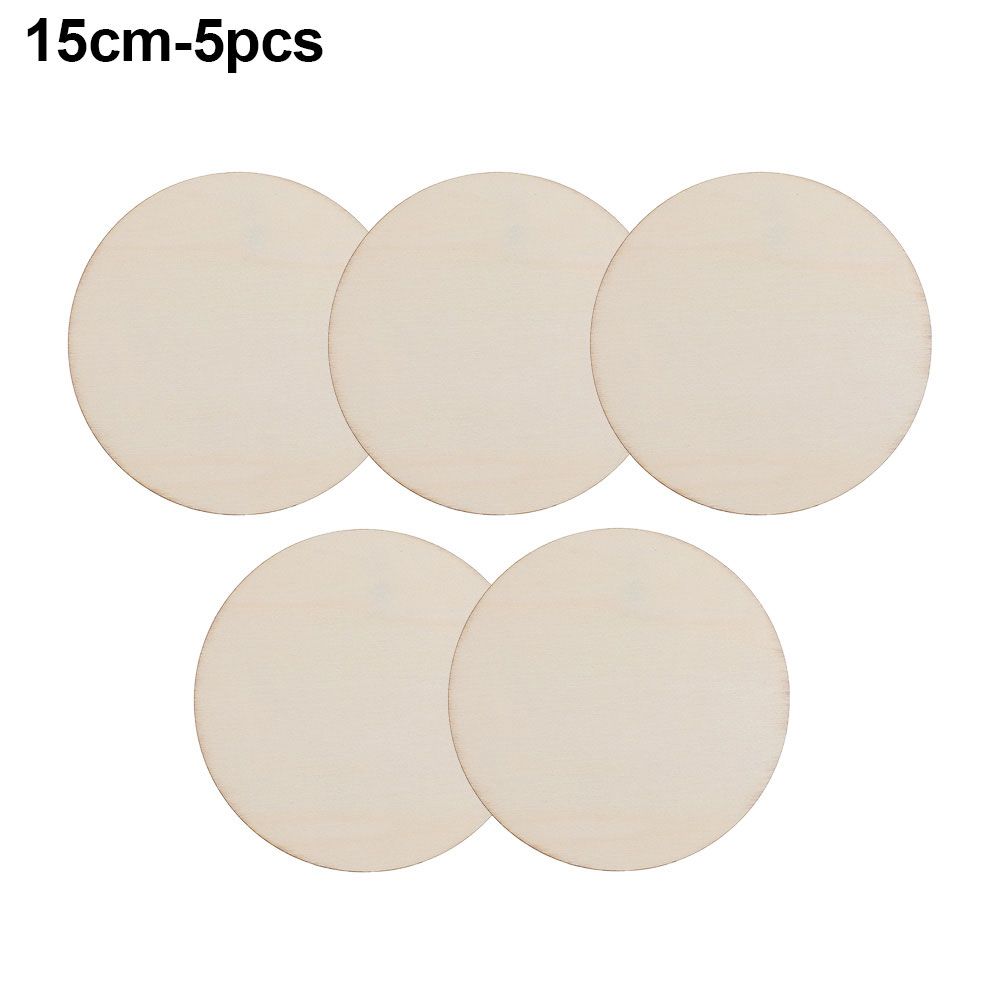 Cheap Scrapbooking Wooden Tags Wedding Decor Blank Plaque Round Wood