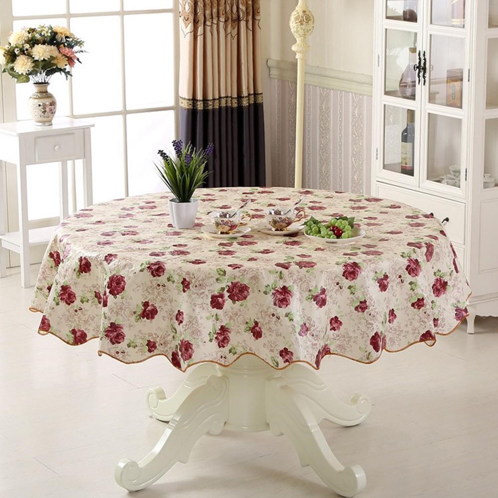 Cheap Round Table Cloth Table Cloths Round for 6 seaters 4 seaters Round Table Cover Joom