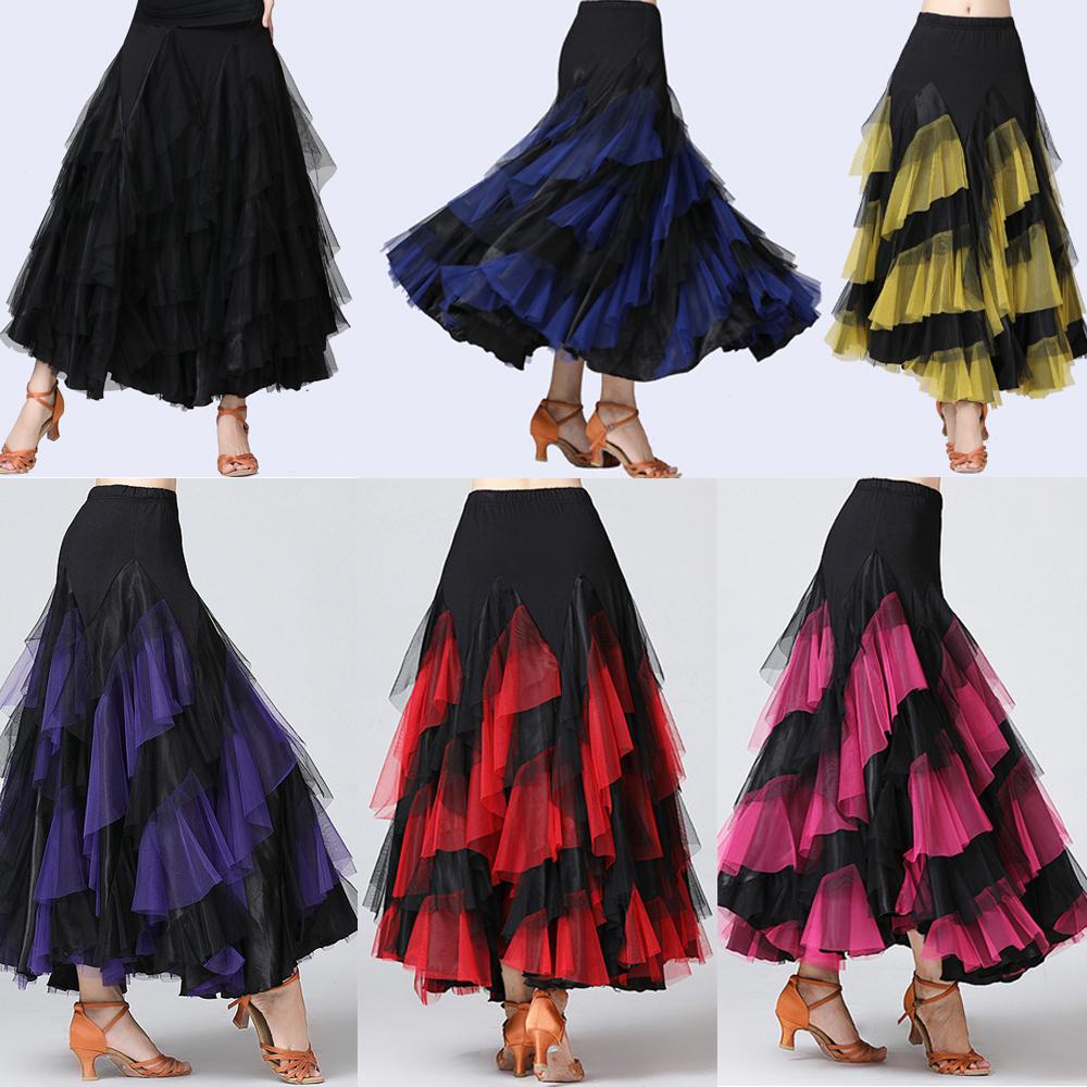 Buy Big Swing Dance Skirt Women Girls Ballroom Waltz Modern Waltz