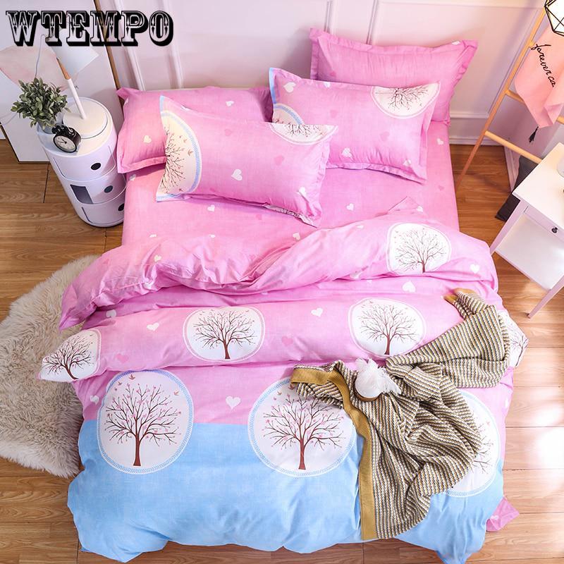 Cheap WTEMPO Bed sheet pillowcase 4pcs bedding sets/bedclothes kids/bed