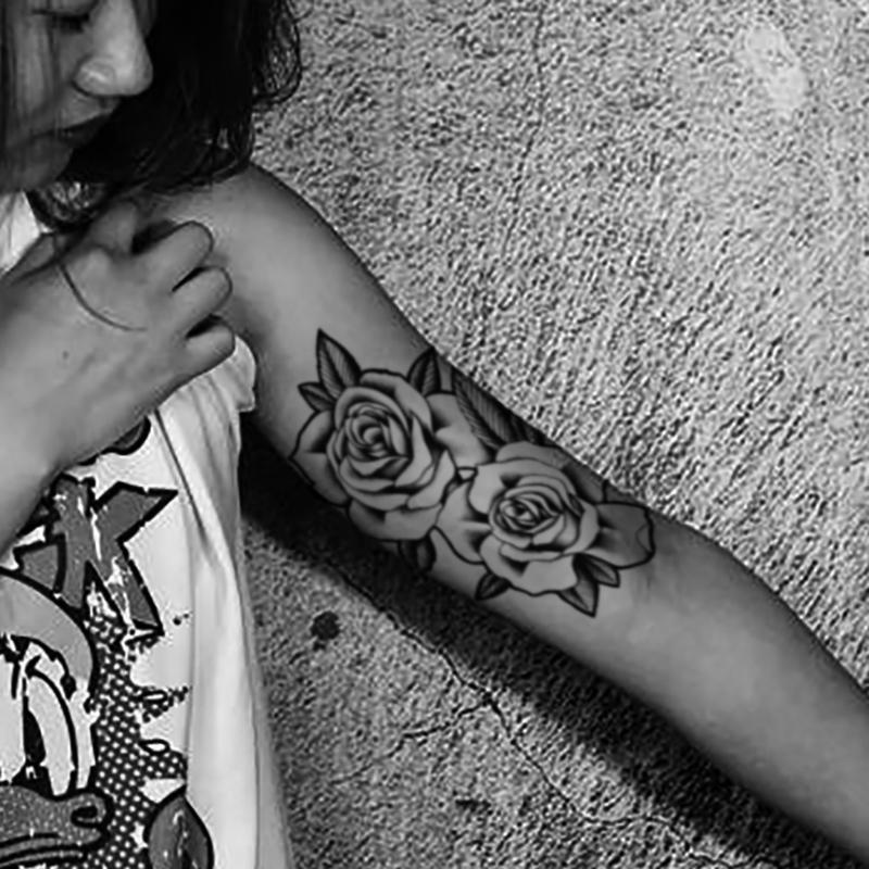 Buy Black And White Roses Flower Temporary Tattoos Stickers Body Art Hand Back Fake Tatoo Waterproof At Affordable Prices — Free Shipping, Real Reviews With Photos — Joom 800_x_800_jpg