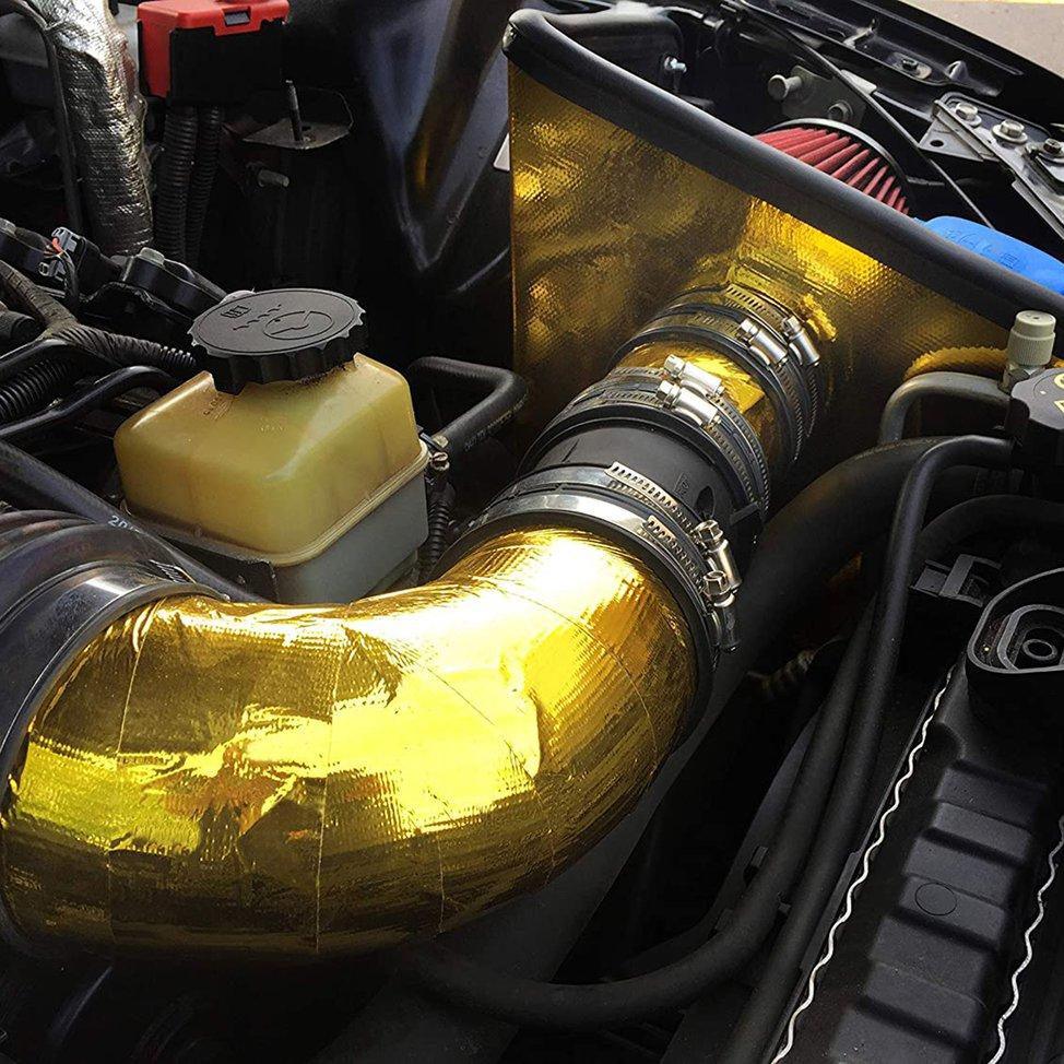 Buy VRoad Car Aluminum Foil Tape Soundproof Heat Shield Reflective Self