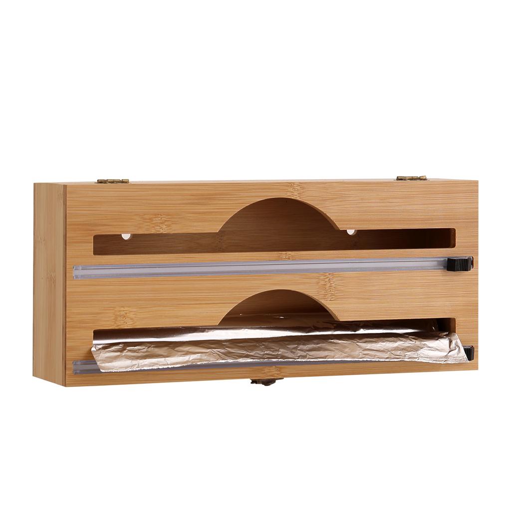 Cheap Cling Film Dispenser with Cutter Doublelayer Food Wrap Dispenser