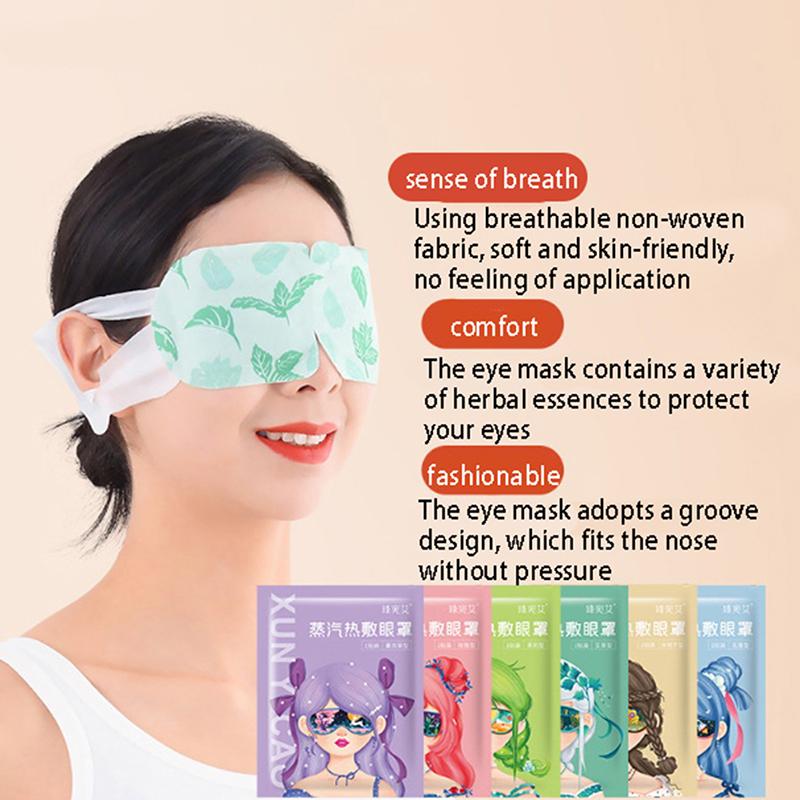 Buy 5Pcs Steam Warm Eye Mask Wormwood Eye Pad Care Strain Fatigue