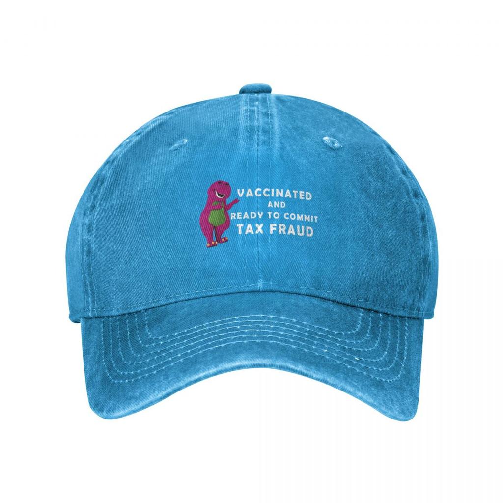 Satın alın Vaccinated And Ready To Commit Tax Fraud Washed Denim