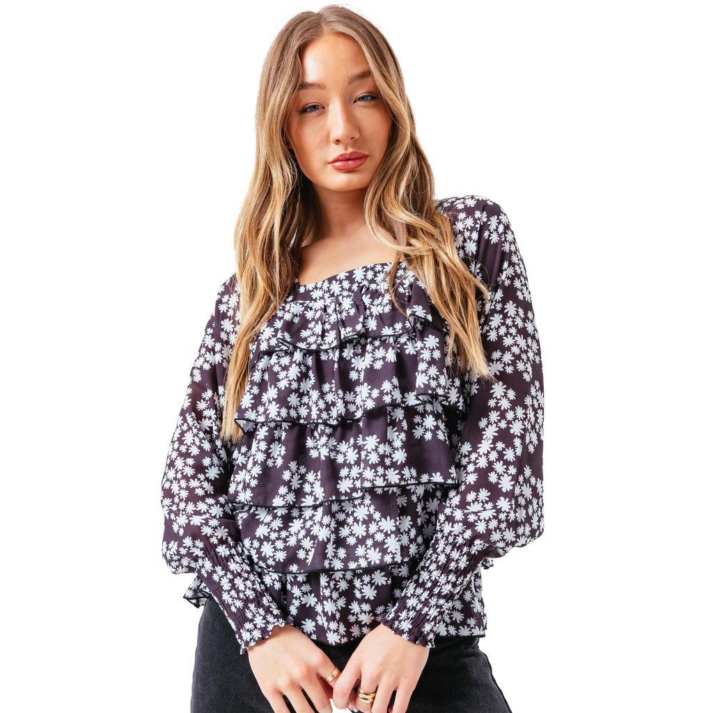 Buy Hype Womens / Ladies Ditsy Daisy Blouse at affordable prices — free shipping, real reviews