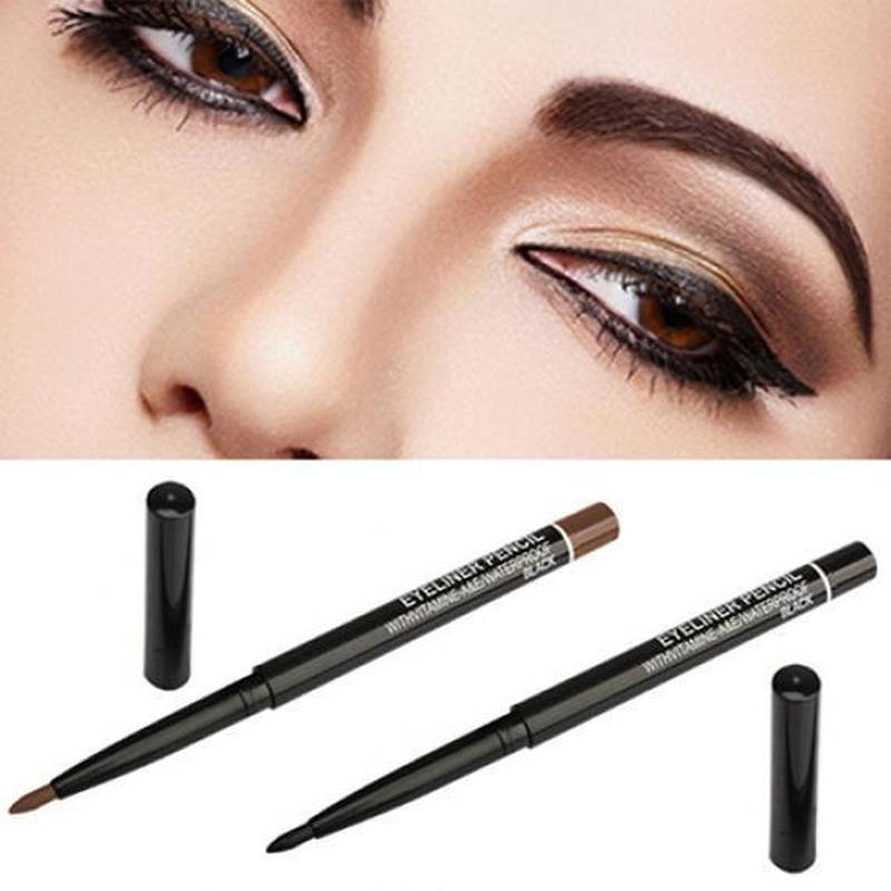 Buy Eyeliner Pen Waterproof Rotary Gel Cream Black + Brown Eyeliner Pen