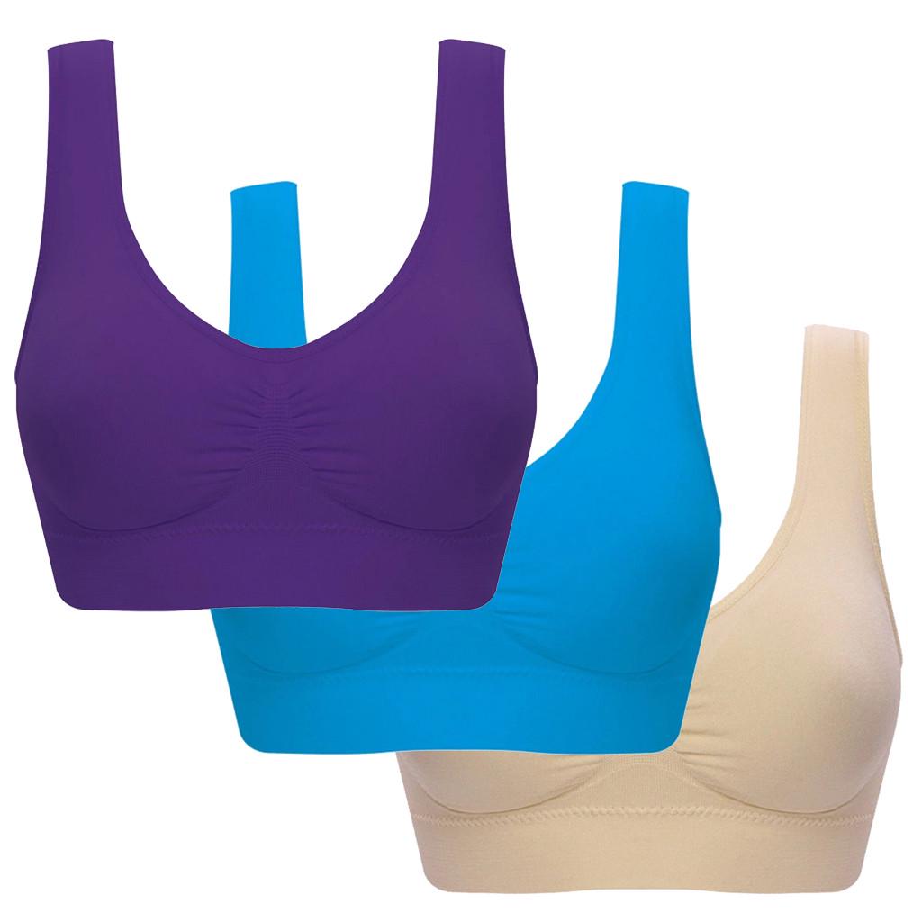 Buy Women Plus Size Ultrathin Large Sports Bras Full Bra Cup Tops at