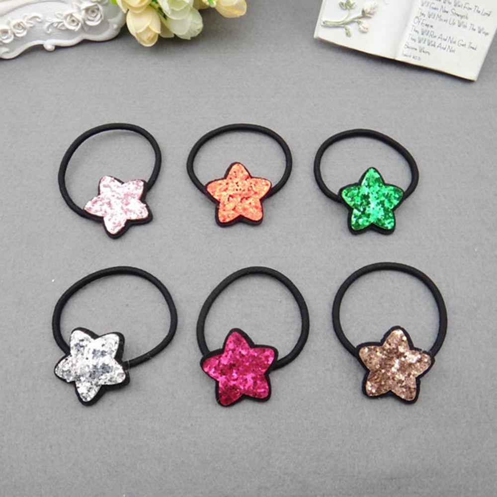 Buy Accessories Lovely Rubber Bands Hairpins Five Star Hair Ties