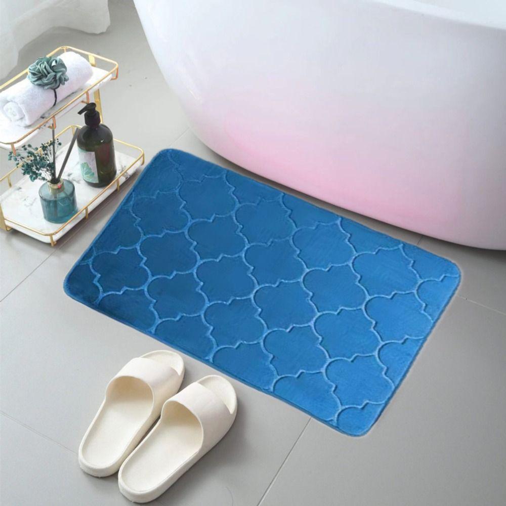 Water Absorption Bath Mat Nonslip Floor Rug Colorful Shower Doormat