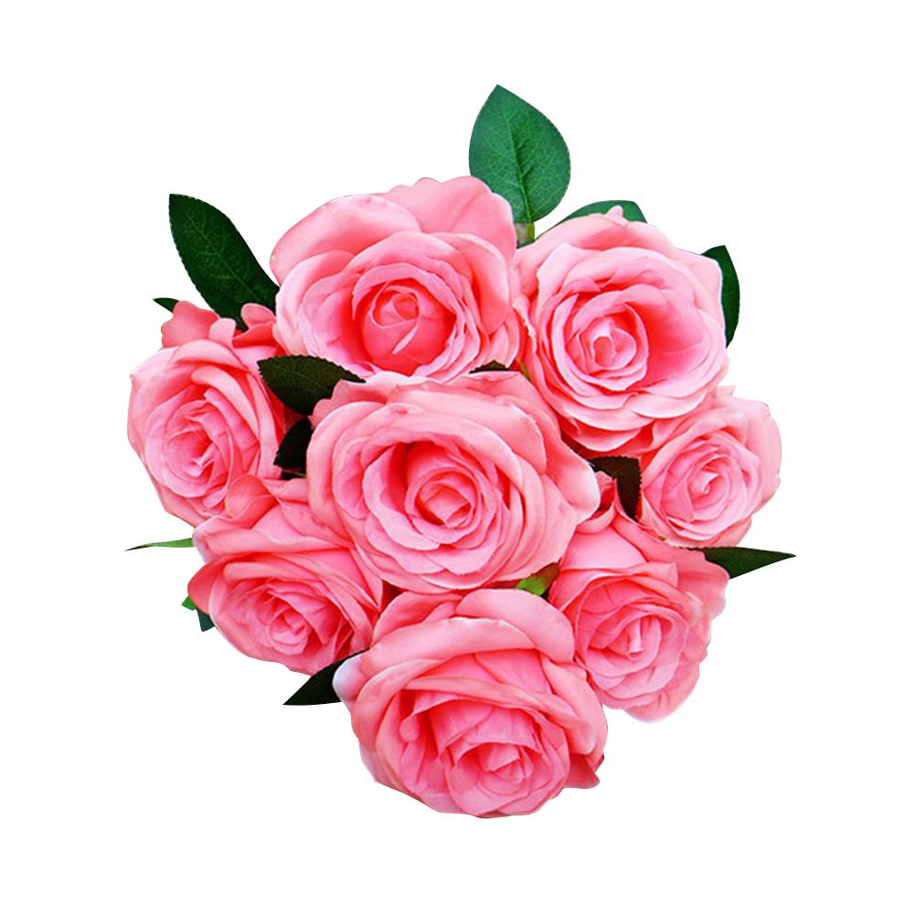Buy Artificial Flowers Fake Flowers Silk Artificial Roses 9 Heads