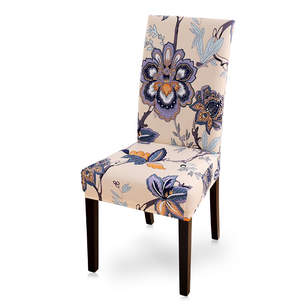 Buy Printing Pattern Dining Room Chair Cover Removable Washable Stretch
