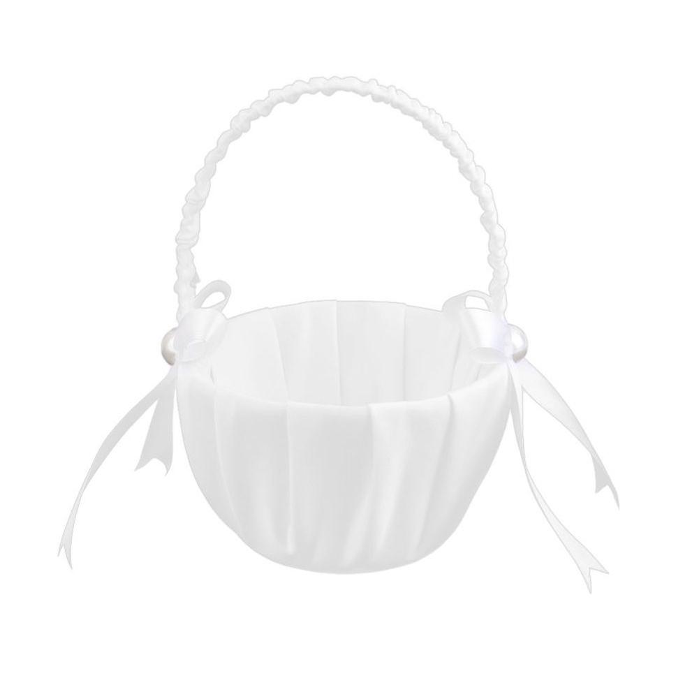 Buy Wedding Flower Girl Pearl Flower Basket Bridal Wedding Flower