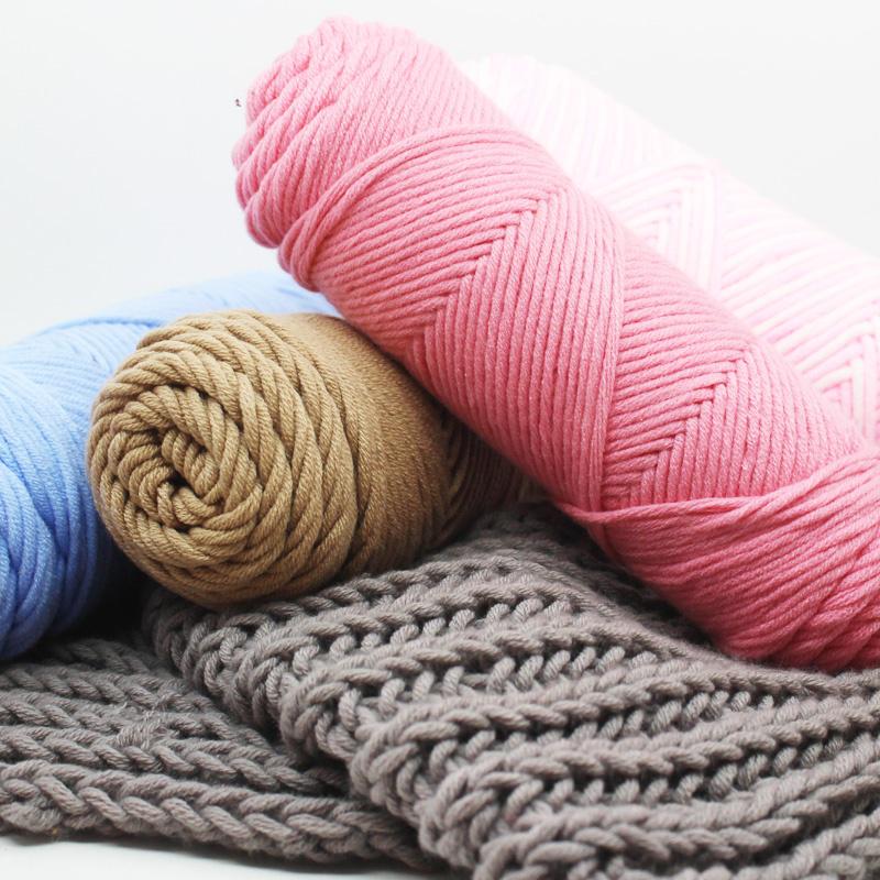 Buy 100g Warm Thickness Scarf Wool Yarn Knit Wool Roving Chunky Baby