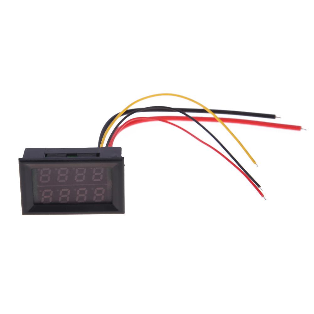 Buy 0.28inch Four Digits Digital Voltmeter Current Voltage Meter 0100V 010A at affordable