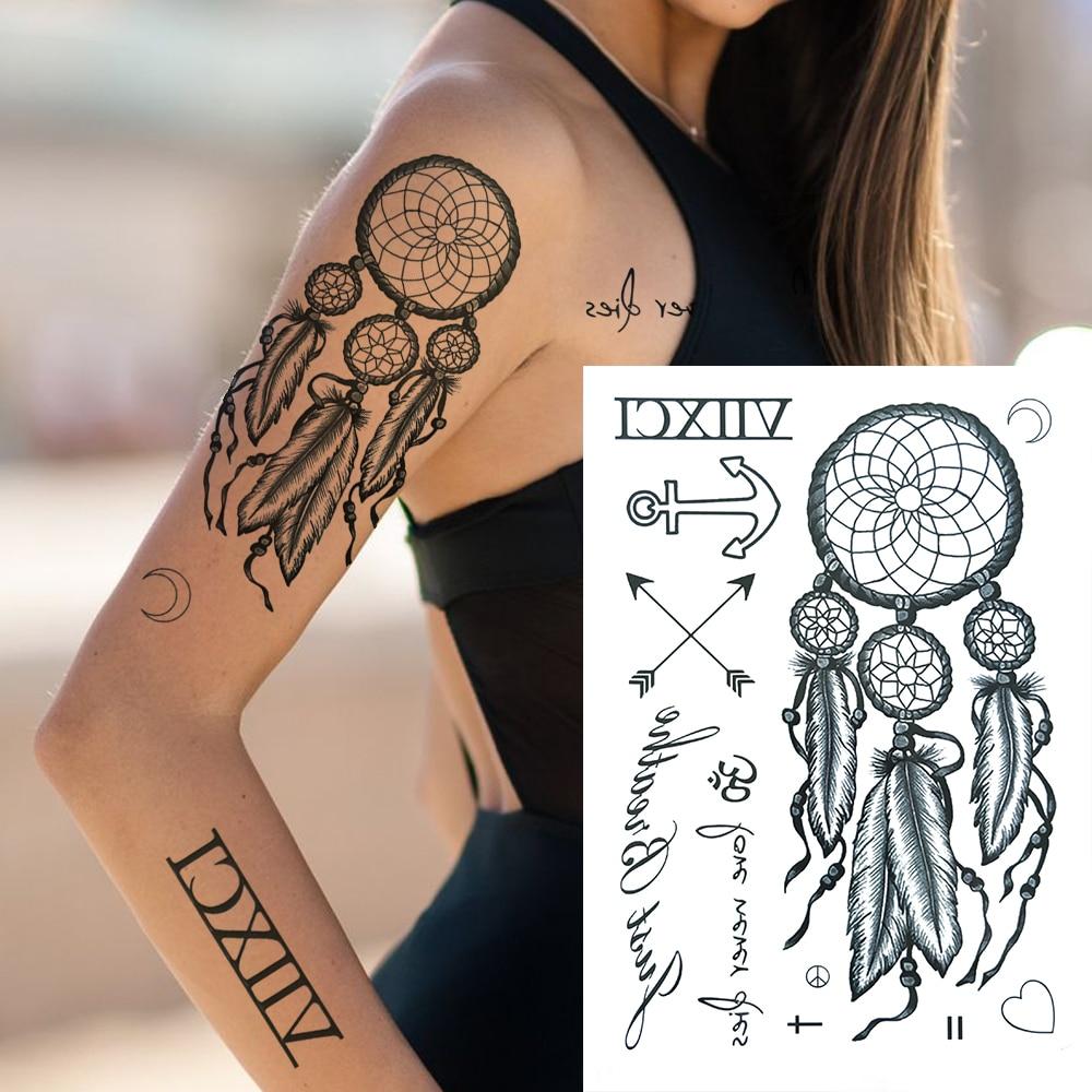 Buy Dreamcatcher Temporary Tattoos For Women Girls Bird Fake Jewelry Chains Flower Tattoo Sticker Dream Catcher Anchor Tatoos Black At Affordable Prices — Free Shipping, Real Reviews With Photos — Joom 1000_x_1000_jpg