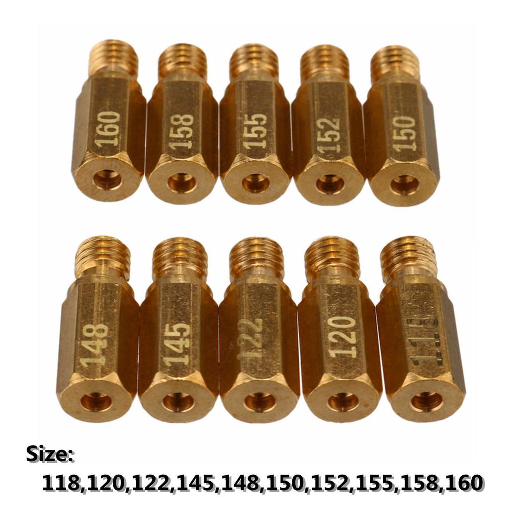 Buy 10Pcs Motorcycle Carburetor Main Jet Nozzle Kit For Keihin OKO KOSO