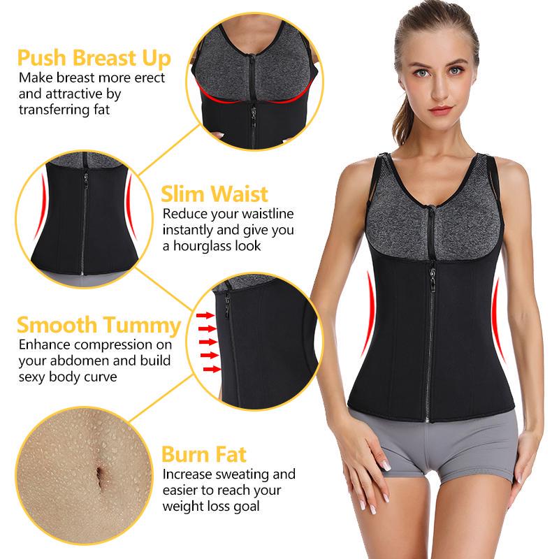 Cheap Newest Neoprene Body Shaper Slimming Vest Tummy Control Tank Tops