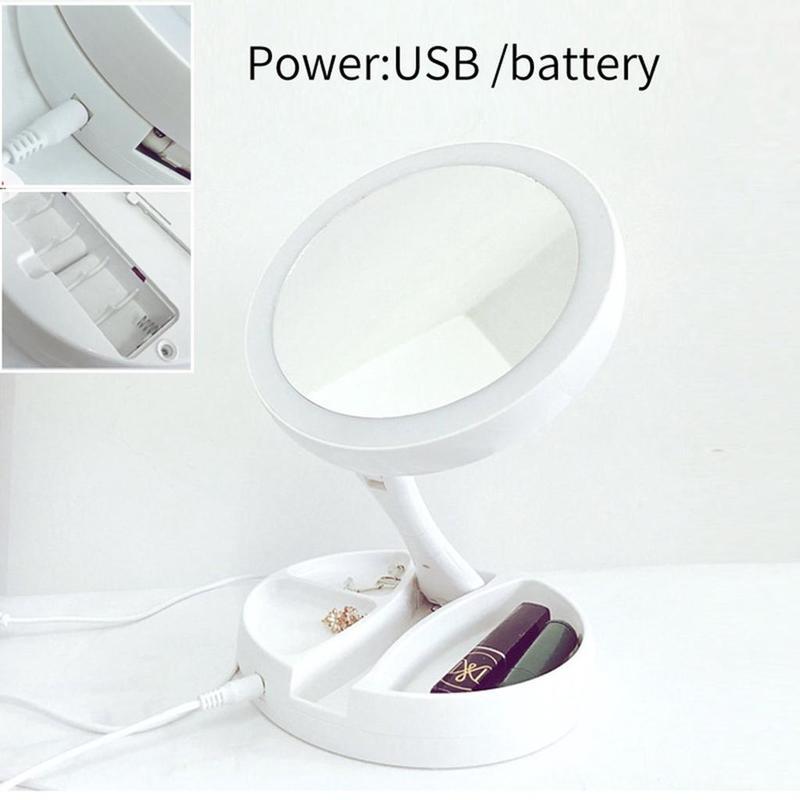 Lighted Makeup Mirror 10X Battery Saubhaya Makeup