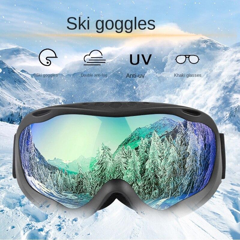 Cheap Ski Goggles Double Antifog Spherical Adult Male and Female Ski