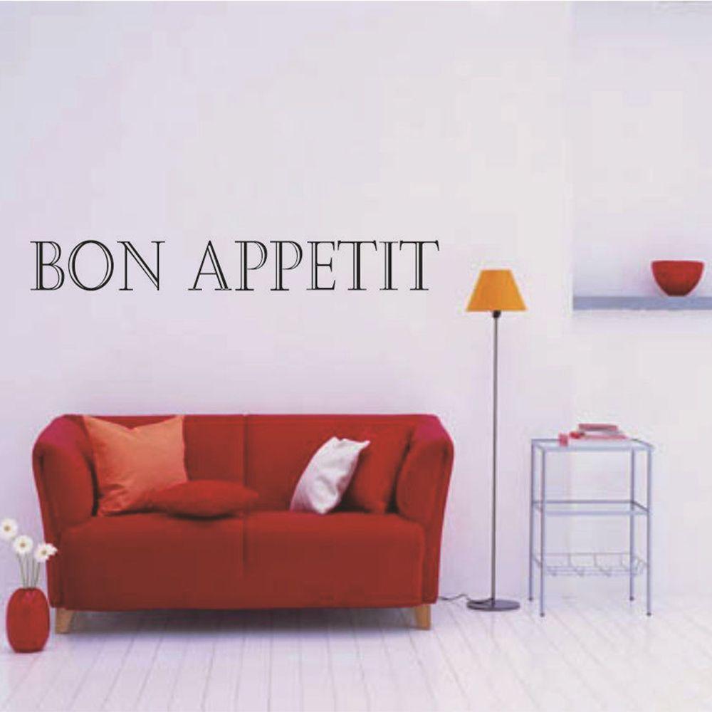Buy 1PC DIY Dining Room Posters Selfadhesive Bon Appetit Kitchen Mural