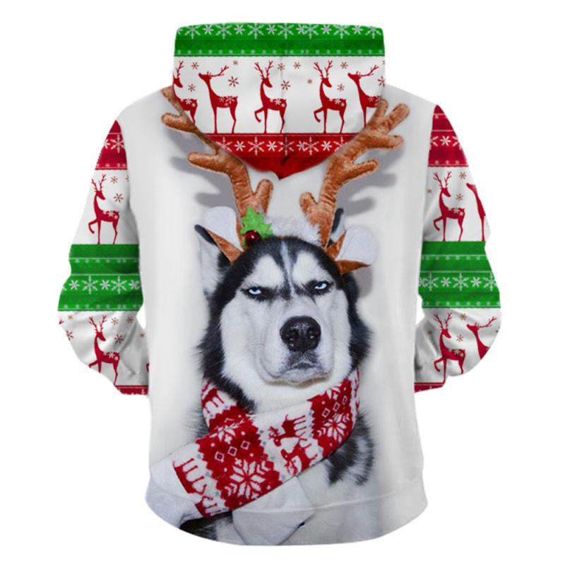 Buy Unisex Christmas Couple Style Husky 3d Printed Fashion Hooded Tops Baseball Sweatshirts At Affordable Prices Free Shipping Real Reviews With Photos Joom