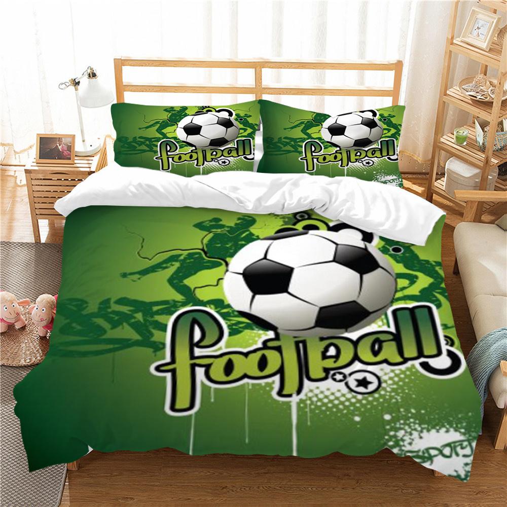 Buy Bedding Cover Set Football Printing Home Textiles 3D Print Bed