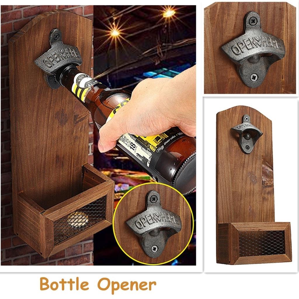 Home & Kitchen Bottle Openers Cooking & Dining Grey Hemoton Wall