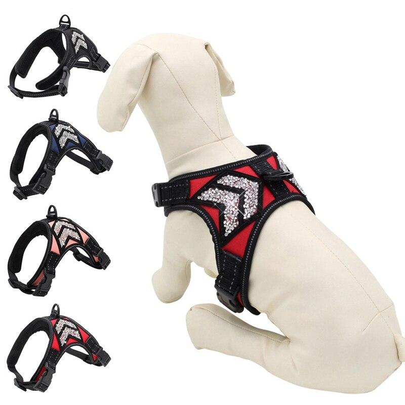 Buy Dog Harness for Chihuahua Pug Small Medium Dogs Nylon Mesh Puppy Cat Harnesses Vest