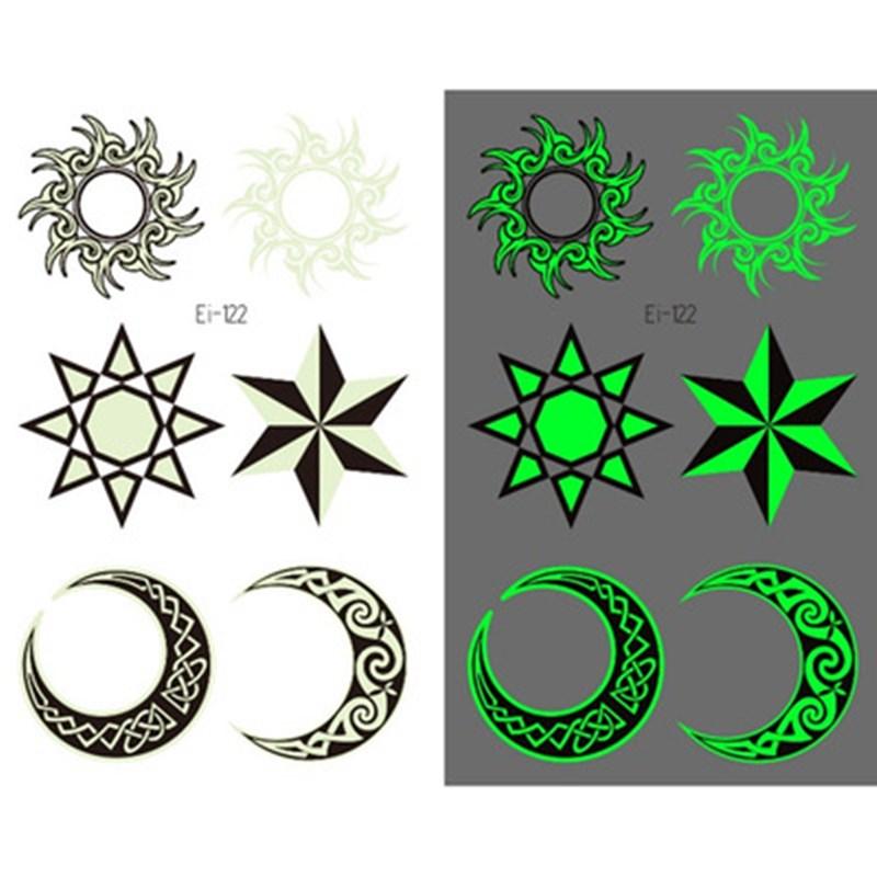 Compre Adesivo De Tatuagem Totemsymbol Flame Stars Moon Flash Tatuagens Luminosas Wolf Body Art Arm Impermeável Temporário Tatoo Mulheres Tatoo Barato — Frete Grátis, Avaliações Reais Com Fotos — Joom 800_x_800_jpg