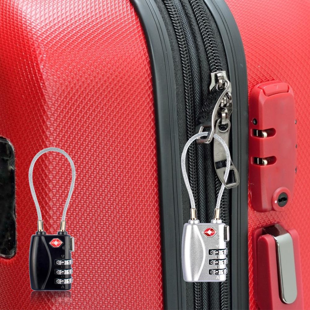 Buy TSA Compatible Travel Luggage Locks Mini Customs Code Lock at