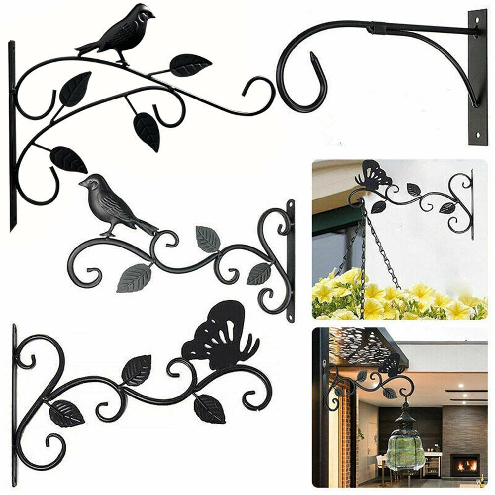 Cheap Decorative Metal Hanging Basket Brackets Garden Plant Hanger Hook