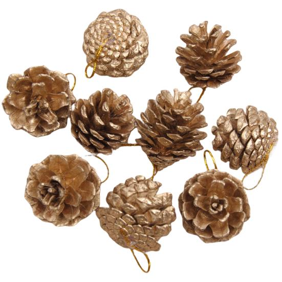 Buy 9Pcs/6Pcs Artificial Pine Cones Hypoallergenic Home Decor Photos