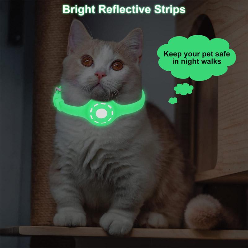 Cheap 1pcs for Apple Airtag Cat Collar Cat Necklace Glowing Small Dog