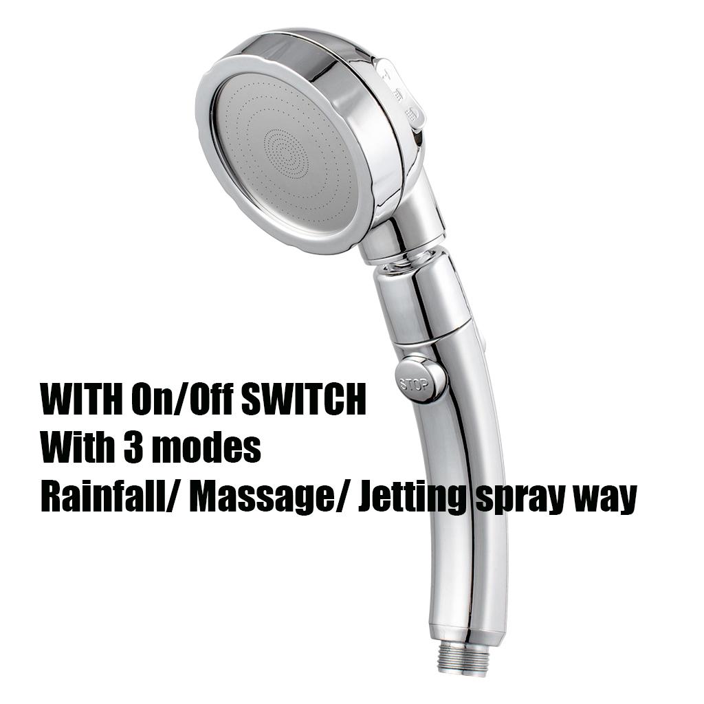 Buy 2xHigh Pressure Handheld Shower Head with ON/Off Pause Switch