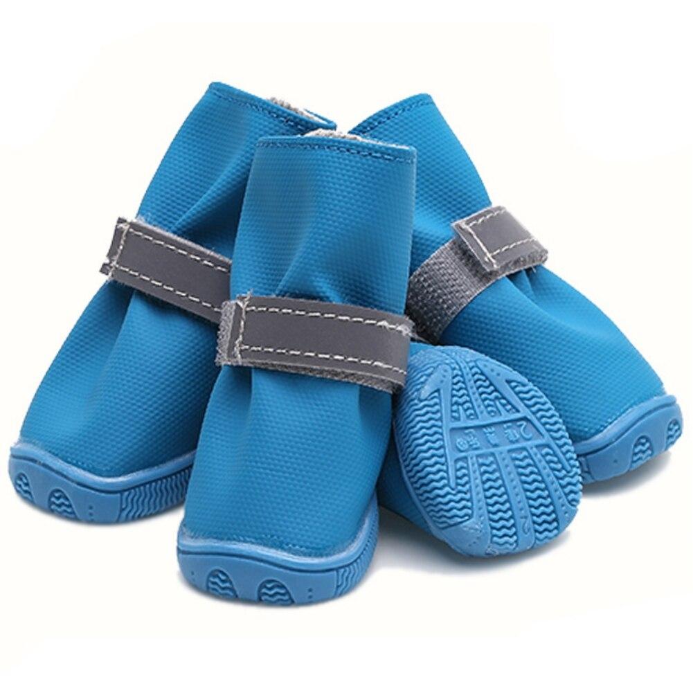 Cheap 4pcs Waterproof Pet Dog Rain Shoes Reflective Antislip Pet Dog