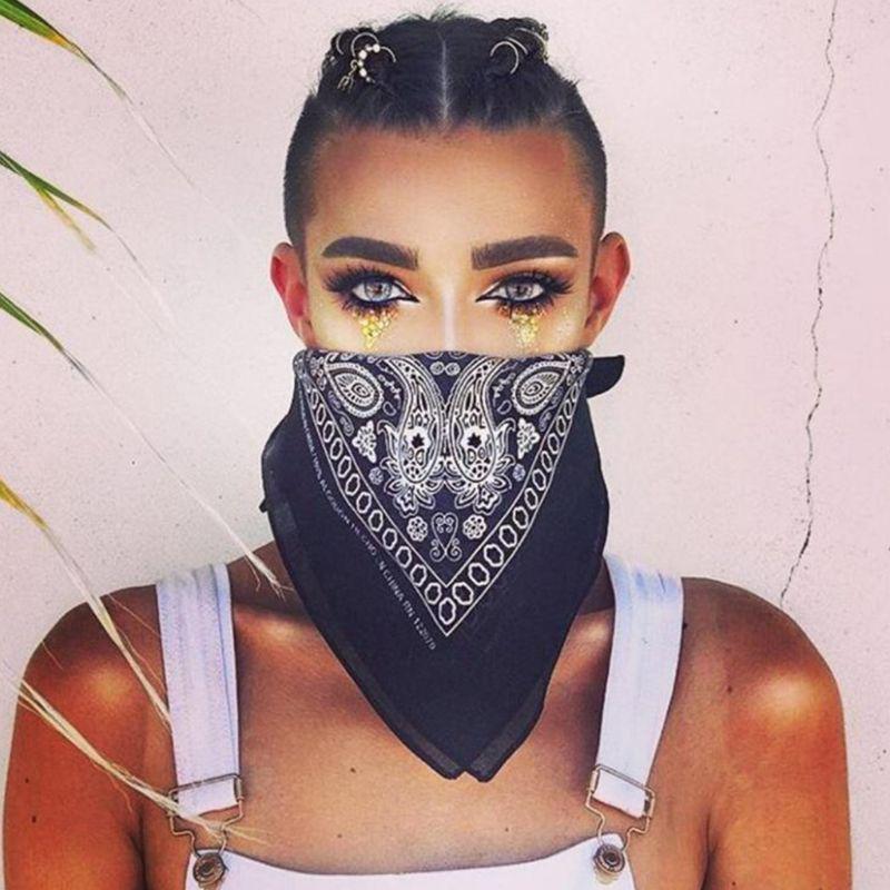 Buy Japanese Cotton Bandana Headwrap Men Women Retro Geometric Paisley