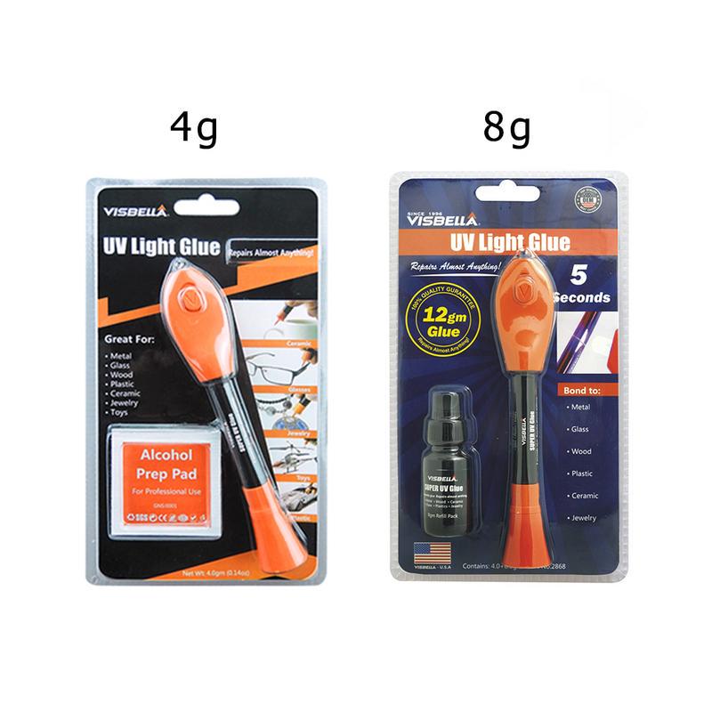 Buy Visbella UV Light Glue Kit Clear Adhesive Liquid Plastic Welder 5