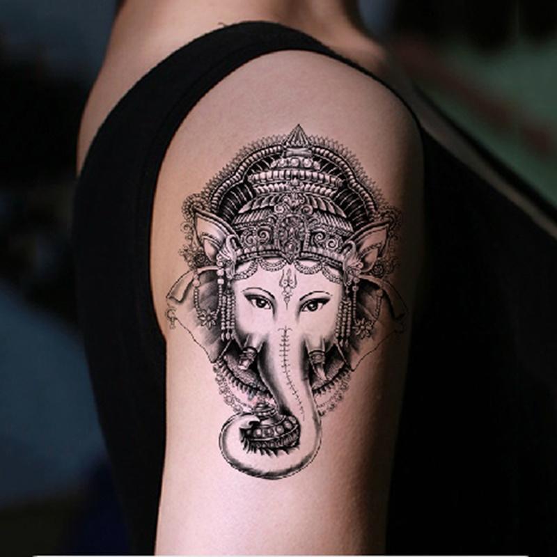 Compre Corpo Impermeável Pintado Elefante Indiano Deuses Tatuagem Tatuado Adesivos Flor Padrão De Braço Homens E Mulheres Barato — Frete Grátis, Avaliações Reais Com Fotos — Joom 800_x_800_jpg