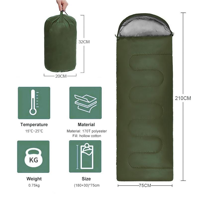 Cheap Waterproof Lightweight Camping Sleeping Bag 4 Season Warm Cold