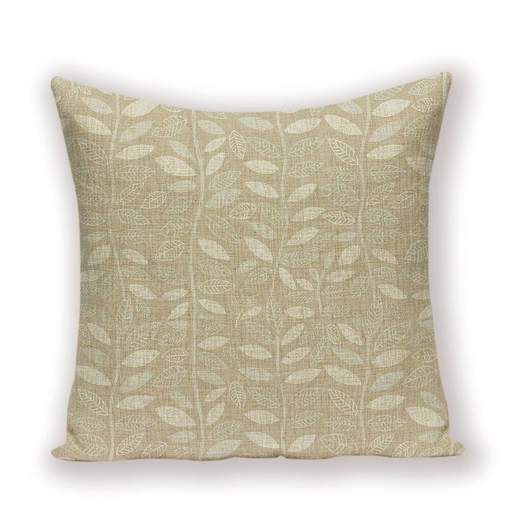 Satın alın Tropical Leaf Cushion Cover Spring Plant Leaf Pillows Covers