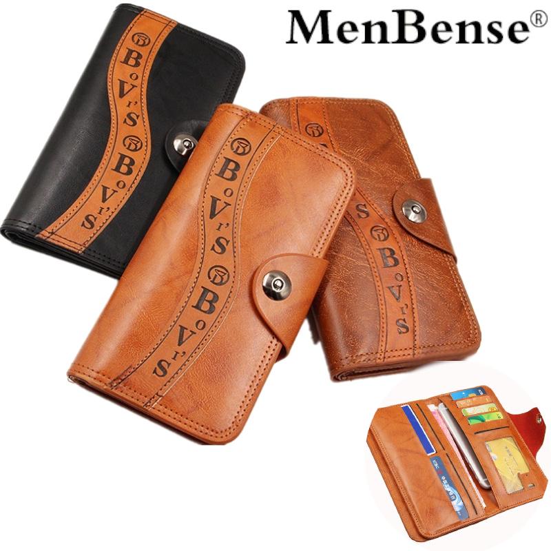 Buy Menbense Business Casual Men Leather Vintage Wallet Handmade ID