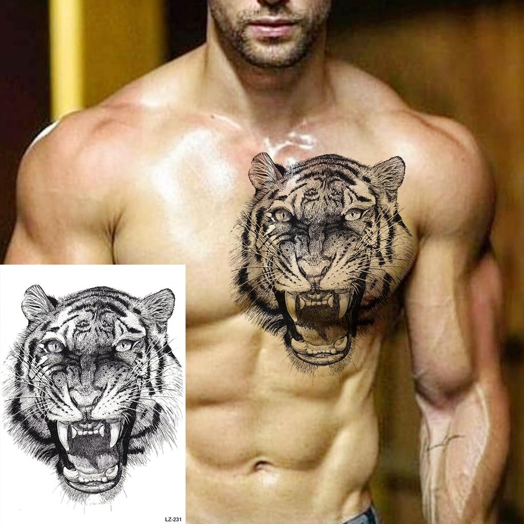 Tiger Tattoos On Chest