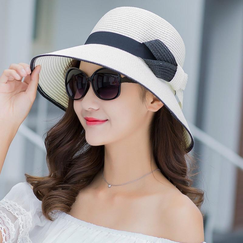Buy Straw Visor Hat Women Summer Sun Shade Hats Sunscreen Sun