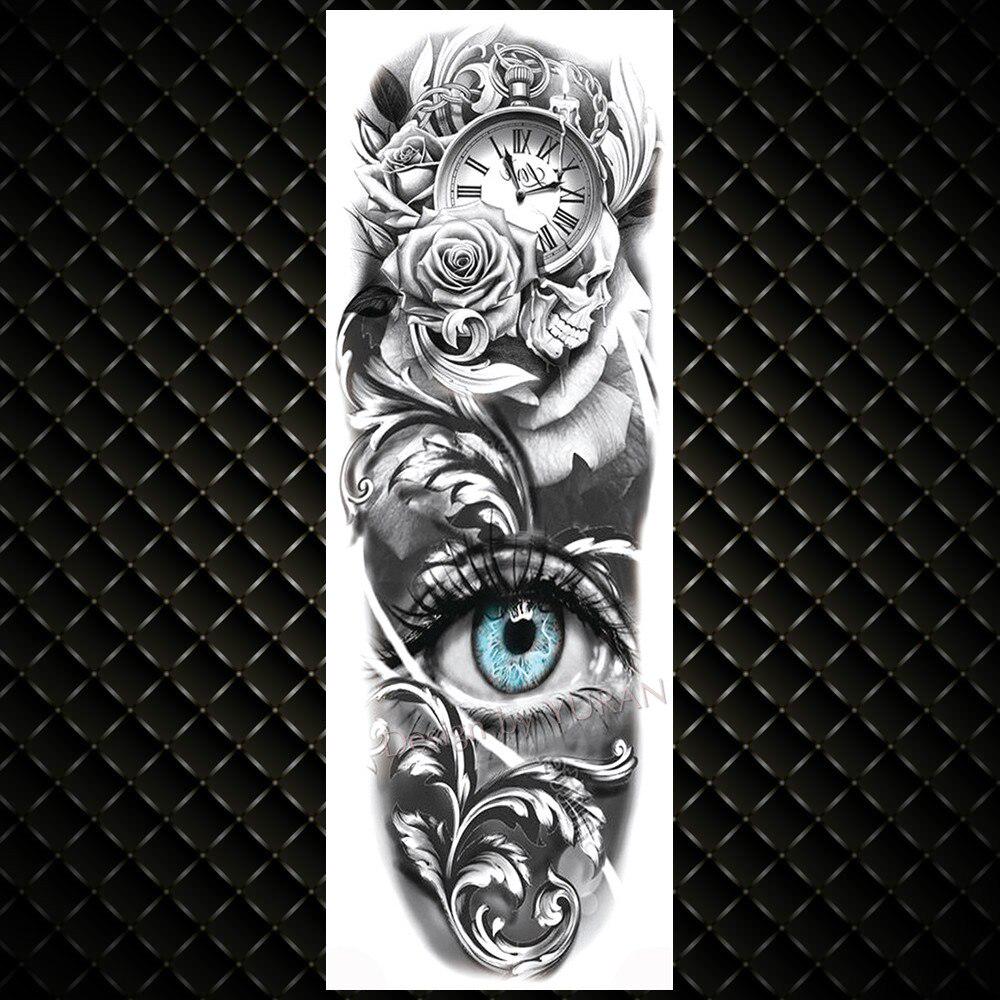 Buy Mysterious Pyramid Lion King Temporary Tattoo For Men Women Fake Long Skull Wolf Tattoo Sticker Waterproof Full Arm Body Art Sleeve Tatoo Paper At Affordable Prices — Free Shipping, Real Reviews 1000_x_1000_jpg