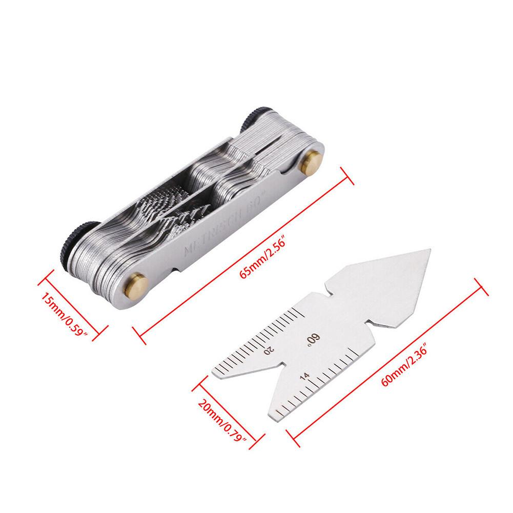 Buy 4Pcs 52 Blade Thread Gauge Kit 55°&60° Inch Cutting at affordable