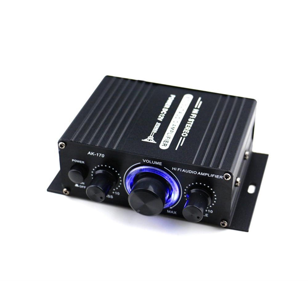 Cheap AK170 12V Mini Audio Power Amplifier Dual Channel Digital Audio