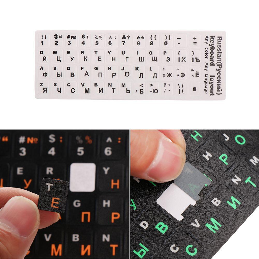 Buy Quality Waterproof PVC Frosted Russian Letters Keyboard Stickers